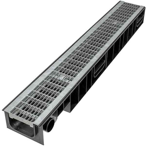 Лоток Ecoteck STANDART 100.99 h99 c решеткой сварной оцинкованной, кл. В125